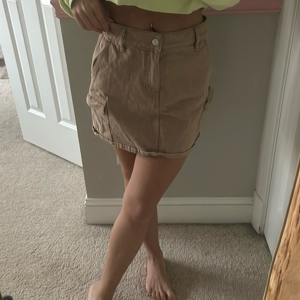 ( a little wrinkly) denim pacsun skirt